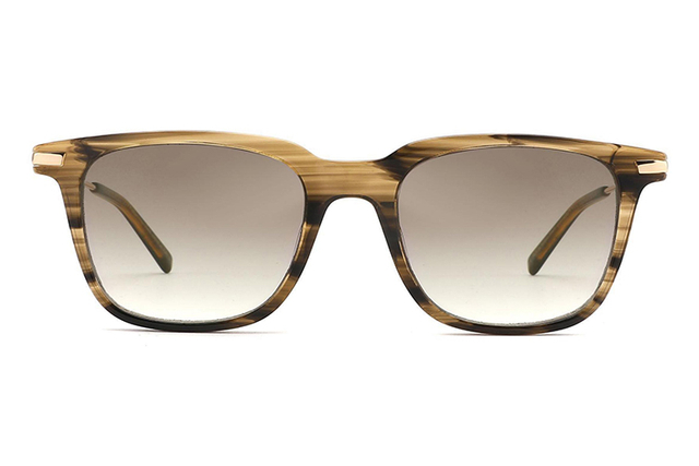 Square Acetate and Metal Sunglasses