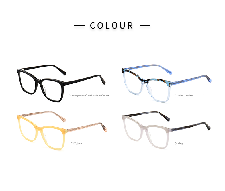 Thick Square Frame Glasses_color