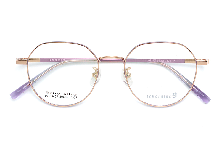 Metal Glasses Frame - Purple
