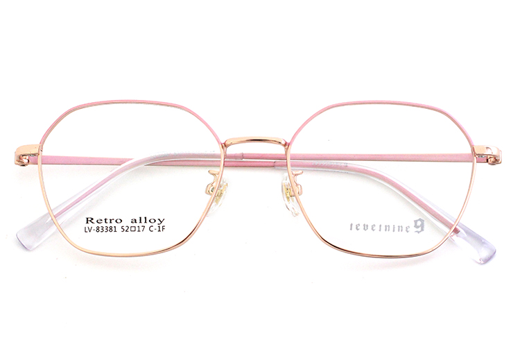Retro Optical Frames - Pink Gold
