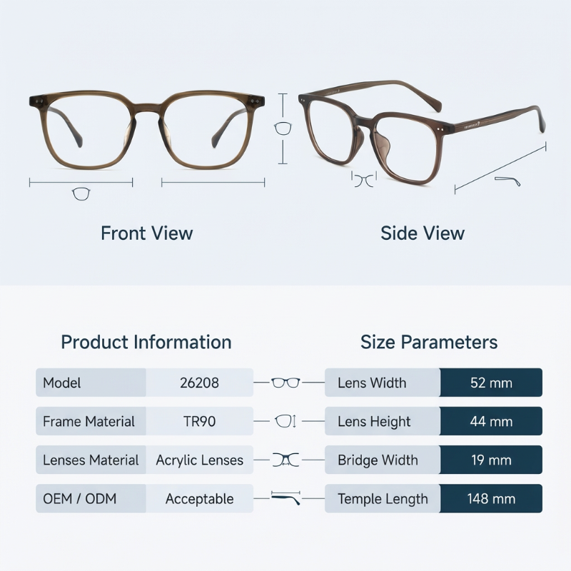 LevelNine 26208 TR90 Glasses Frames00001
