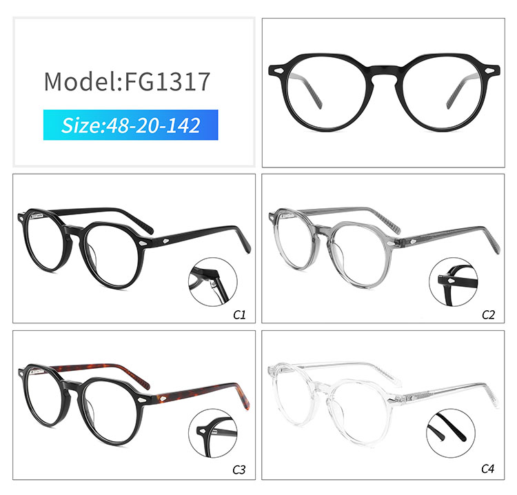 FG1317- handmade acetate eyeglass frames