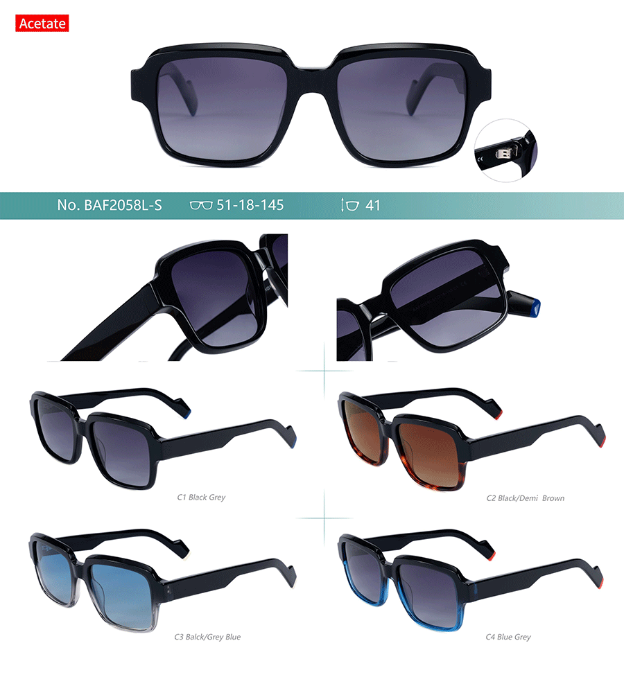 Wholesale Acetate Sunglasses-BAF2058LS