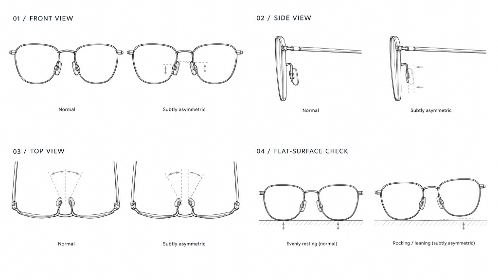 Four-ways-to-check-nose-pad-arm-alignment-in-wholesale-glasses-frames.jpg