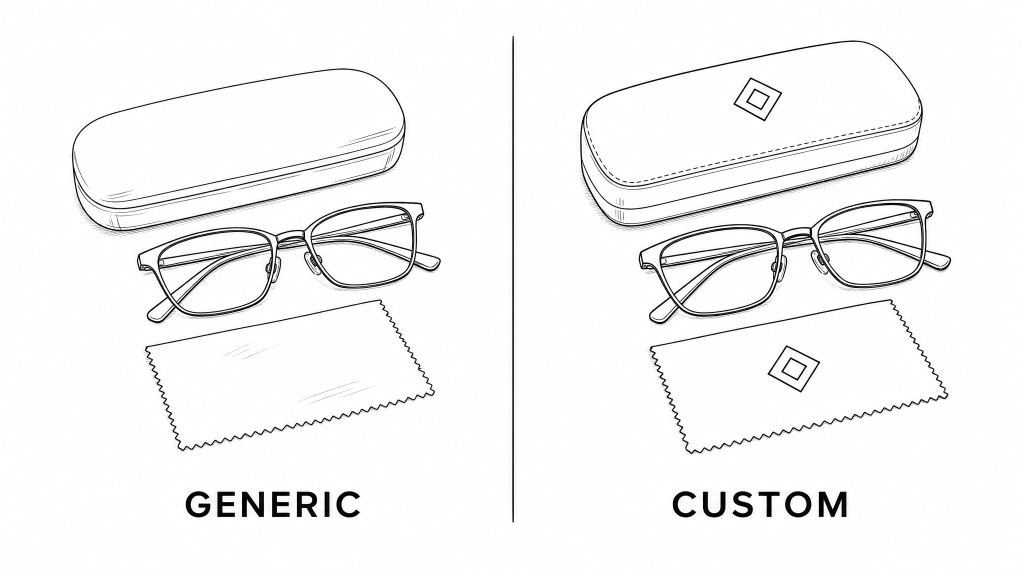 Same-wholesale-glasses-frame-shown-with-generic-versus-custom-branded-eyewear-packaging.jpg
